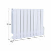 Oil Filled Panel Heater Electric Wall Mounted Programmable Timer & Thermostat