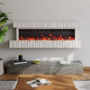 Electric Fireplace 12 Media Flame Insert LED Panoramic Living Room Heater Wifi