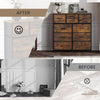 Chest Of Drawers Storage Unit 10 Drawers Metal Handles Bedroom Furniture