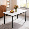 Modern Marble Dining Table 120x70cm Rectangle Dinner Table Kitchen Restaurant