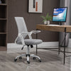 Vinsetto Mesh Swivel Office Chair Task Computer Chair w/ Lumbar Support, Grey