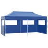 Foldable Party Tent Blue Canopy Gazebo Marquee Awning Waterproof 3x6 m Q2B5