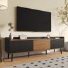 Modern TV Unit TV Stand Cabinet with Storage Media Units for Living Room Black