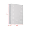 Bathroom Wall Led Mirror Cabinet Metal Back Box Storage with Clock Shaver Socket