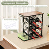 Countertop Wine Rack Wooden Wine Stand Home Kitchen Wine Holder