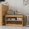 Shoe Bench Cabinet 2-Tier Flip-door Shoe Storage Rack with Seat Cushion Bamboo