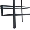 Square Tempered Glass Side Table Coffee Table Nightstand Living Room Bedroom