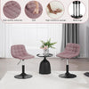 Dressing Table Stool Velvet Makeup Vanity Seat Dining Chair Metal Legs Rotatable