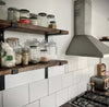 Solid Wood Rustic Shelving, Bookshelf Scaffold Board, industrial with brackets