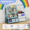 Bookshelf Bookcase with 9 Storage Compartme for Children's Reading Room Green