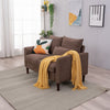 Panana Linen Fabric 2 & 3 Seater Sofa Couch with Wood Legs 3 Colours