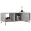 Concrete Grey Coffee Table - Modern Rectangular Centerpiece with Ample D0C5