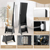 3-color LED Lighted Jewelry Organizer Armoire w/ Full-Length Mirror-Black