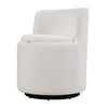 360° Swivel Chair Upholstered Sherpa Fleece Tub Armchair with Seating Storage UK
