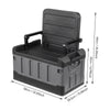Folding Camping Chair Tackle Storage Box Garden Lawn Patio Foldable Seat Outdoor