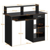 Home Office Computer Desk w/ Keyboard Tray 1 Drawer Storage Shelf MDF PC Desk