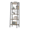 Ladder Shelf Bookcase Unit Stand 5 Tier Steel Frame Display Storage Shelving