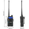 UK NEW Baofeng UV-5R Walkie Talkie Dual Band UHF VHF Ham FM Two Way Radio Black