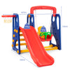 3 in 1 Toddler Slide and Swing Set Kids Climber Slide Playset Activity Center