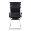 PU Leather High Back Chair Dining Chairs Chrome Legs Home Office Visitor Meeting