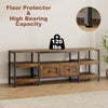 Industrial TV Stand Cabinet 160cm with 2 Storage Cabinet for Living Room