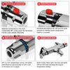 Bathroom Thermostatic Bath Shower Mixer Taps Deck Mounted Chrome Valve Bar Tap