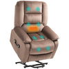 Riser and Recliner Chair Lift Chair with Vibration Massage, Heat, Brown
