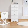 Chest of Drawers Free Standing 6 Drawers Wooden Storage Cabinet W/ Metal Handles