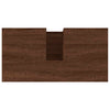 Bathroom Cabinet Brown Oak 65x33x60 cm Engineered Wood