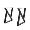 2PC Industrial Metal Steel Table Legs Cross X Frame for Dining/Bench/Office/Desk
