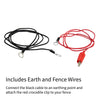 Electric 12V Fence Energiser Water Resistant 1.0J 10KM Battery Powered Fence