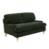 Dusk Hampshire Dark Olive Green Matte Velvet 2 Seater Sofa RRP £999