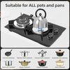 Kitchen Gas Stove LPG Gas 2 Burner Hob Glass Cooktop Camper Van Camping Cooker