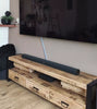 Industrial Style TV Unit Stand Media Lowboard Cabinet Vintage Storage Solid Wood