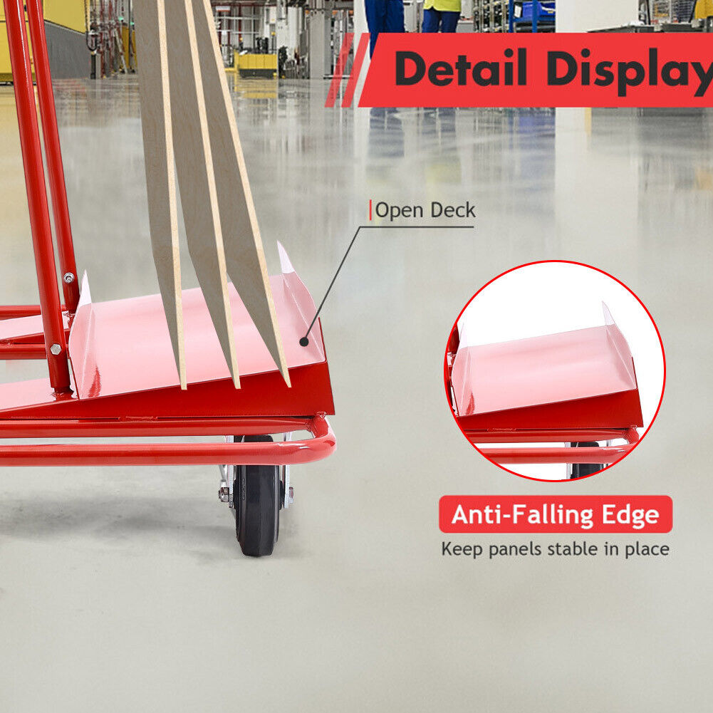 Heavy Duty Plasterboard Trolley Drywall Cart Wheeled Sheetrock Boards ...