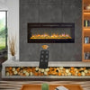 40/50/60/70/80/100 inch Insert/ Wall Mounted LED Fireplace Electric Inset Fire