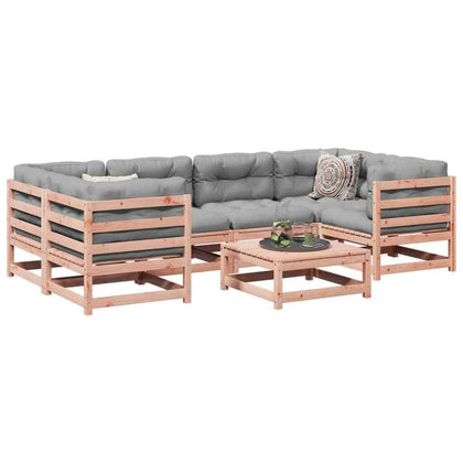 7-Piece Garden Sofa Set with Cushion Solid Wood K2D1