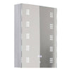 Bathroom Mirror Cabinet With LED Lights Shaver Socket Demister Illuminated 700mm