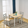 4 Colours Solid Wood Dining Table and 2 Chairs Set Kitchen Room Home Furniture