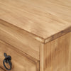 Panana Solid Pine Shoe Cabinet Storage Cupboard Wooden Organizer with 1 Drawer