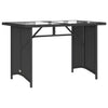 Garden Table with Top Outdoor Dining Table Coffee Table Poly Rattan