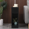 Slim Tall Bedside Table Cabinet with Drawer & Storage Space for Bedroom