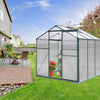 Glazing 6x4' 6x8 Garden Shade' Aluminium Greenhouse Polycarbonate Slid Door Base