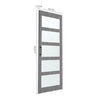 Wood Barn Door Sliding Door Divider Hardware Kit 6-7FT / Door with Track Kit Use