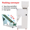 47" L Electric Incline Conveyor Lift Height w/ 7.87" W Rubber PVC