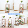 Wood Plant Stand 8 Pot Ladder Plant Holder Display Shelf Garden Balcony