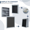 Wall Mounted Table Fold Out Convertible Desk Home Office Wood Wall Hanging Desk