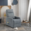 Massage Recliner Chair Heating Sofa Fabric Upholstered Armchair with Controller