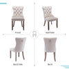 2 / 4 /6 Pcs Velvet Dining Chairs with Wooden Legs for Home Dining Room Kitchen