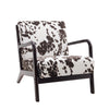 Cowmooflage Accent Chair Armchair with Solid Wood Frame for Bedroom Living Room